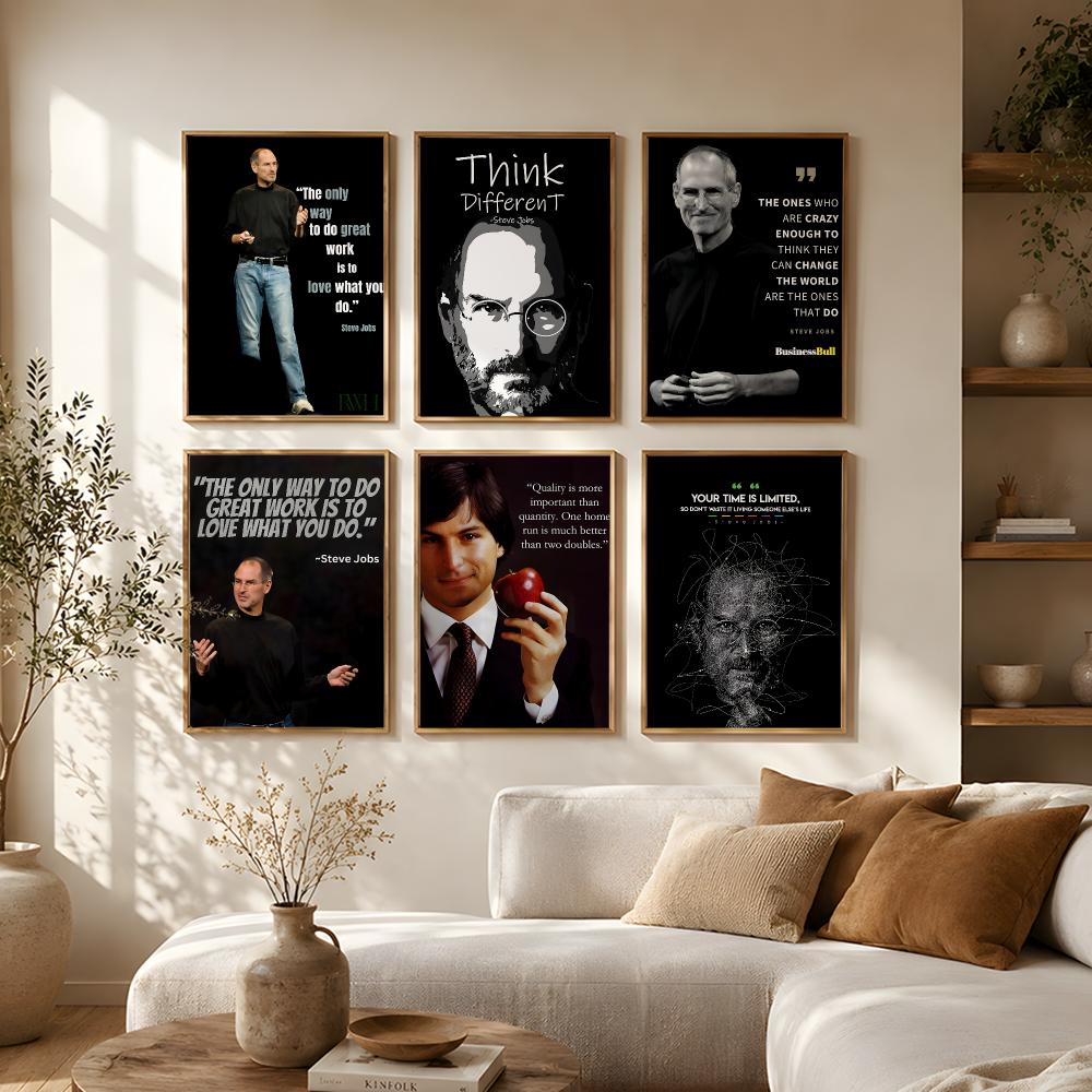 Home Decor Jobs - ملصق اقتباسات ستيف جوبز، ملصق ذاتي