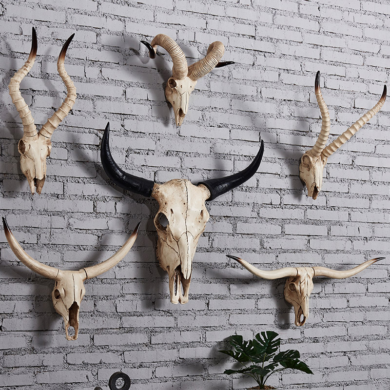 Home Decor Brand - الاصطناعي البقرة الجمجمة الأغنام الجمجمة جدار