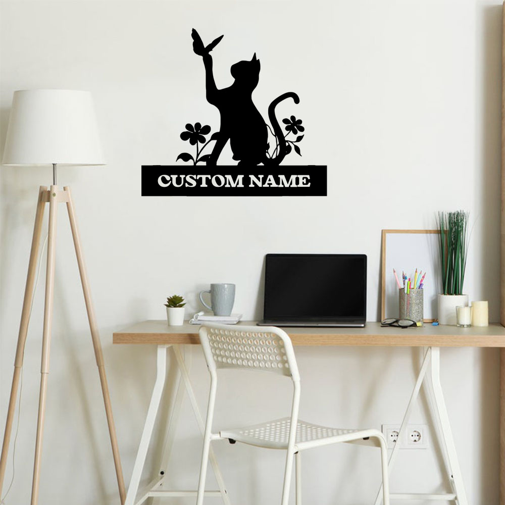 Home Decor Sticker - ملصق جداري إبداعي على شكل قطة