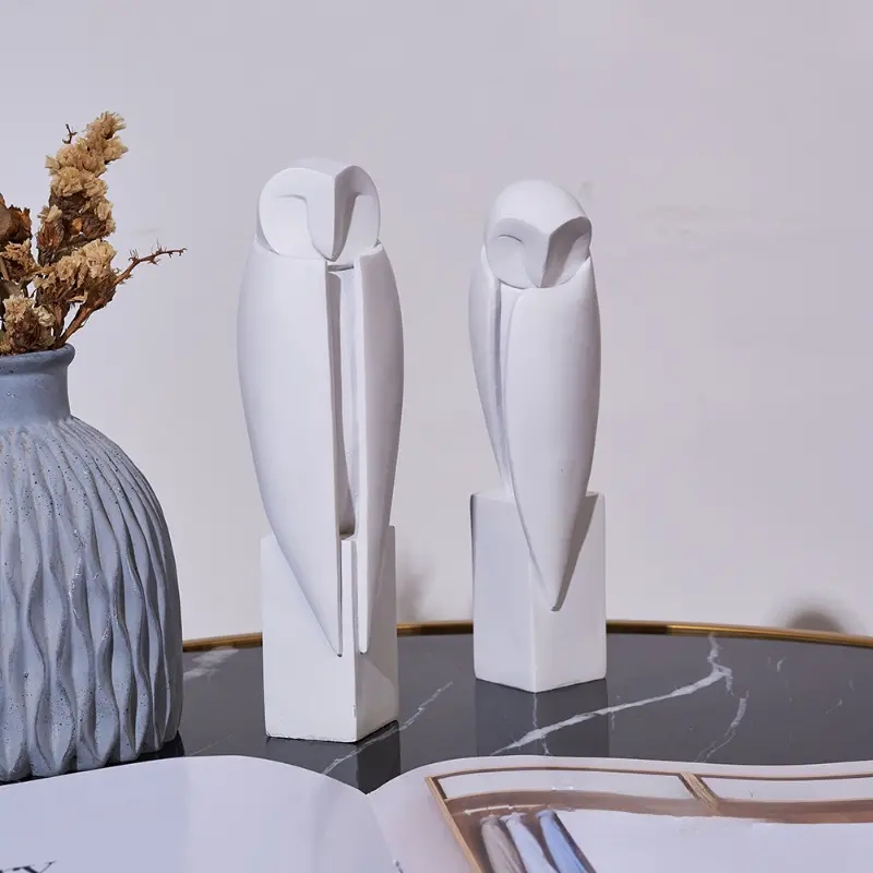 Home Decor Brand - تمثال بومة بسيط لتزيين المنزل ،