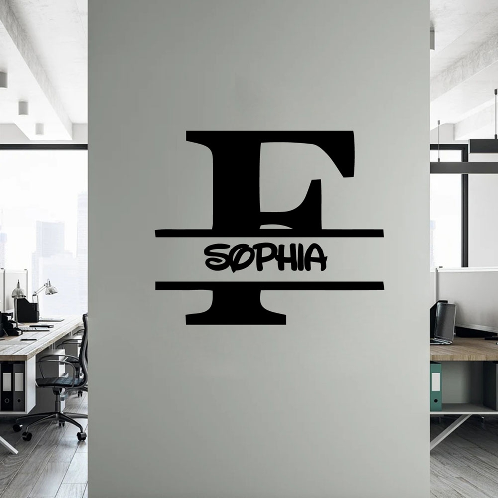 ملصق جداري فني رومانسي بحرف F  - مراجعة Home Decor Sticker وسعره