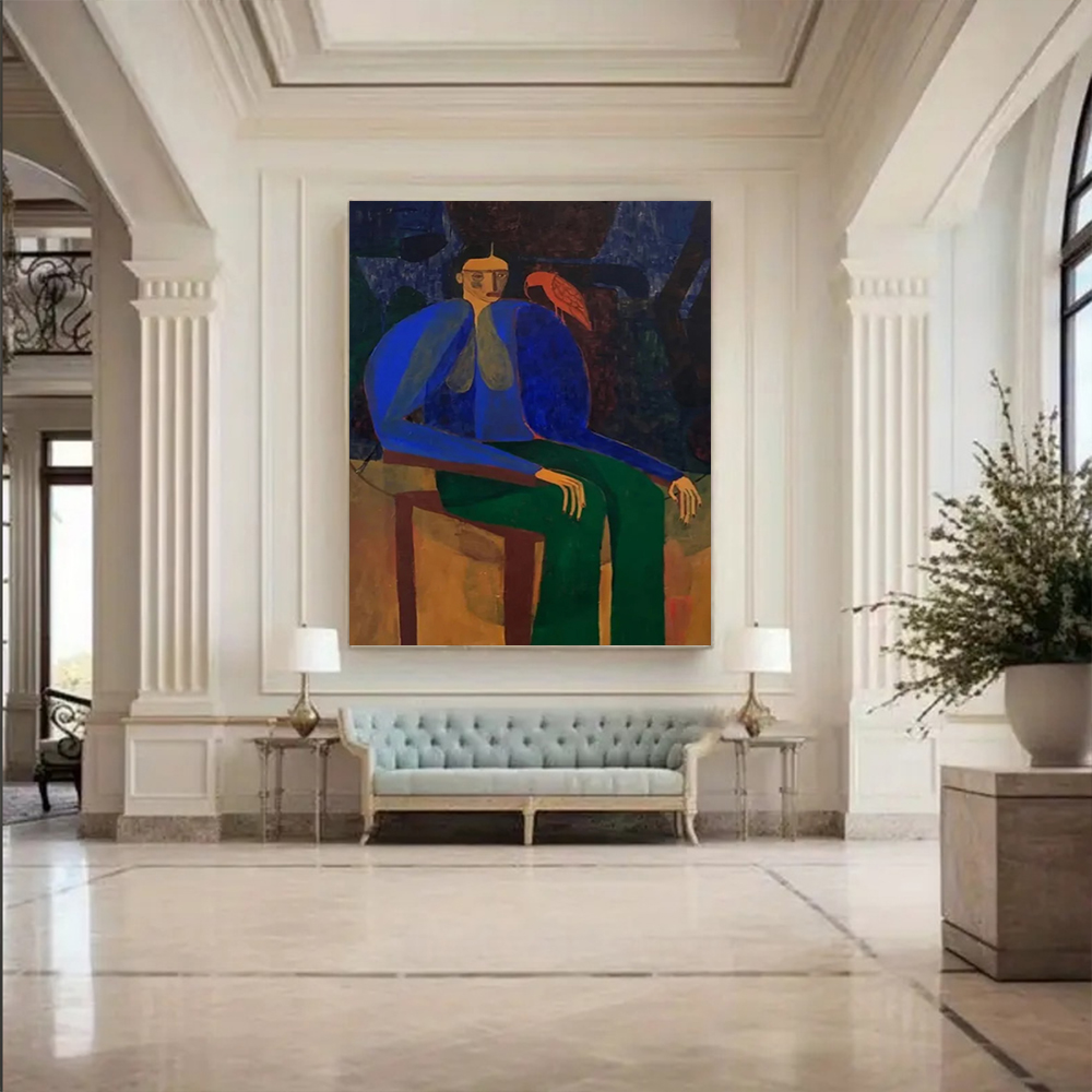 لوحة زيتية تجريدية مرسومة يدوي - مراجعة Home Decor Free Images وسعره