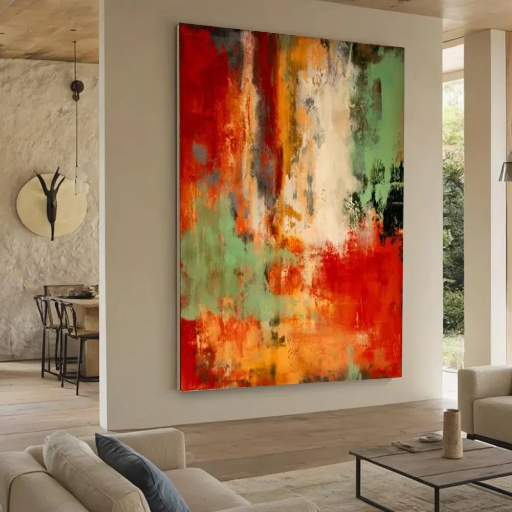 لوحة زيتية تجريدية مصنوعة يدوي - مراجعة Home Decor Free Images وسعره