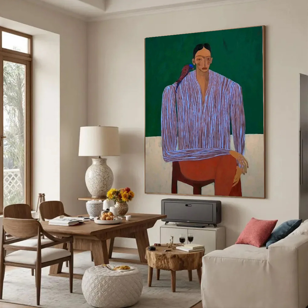 لوحة زيتية تجريدية مصنوعة يدوي - مراجعة Home Decor Free Images وسعره