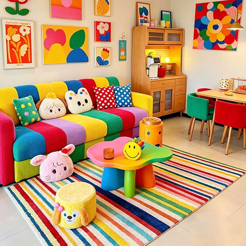 سجادة غرفة معيشة بألوان الدوبا - مراجعة Home Decor Dopamine وسعره