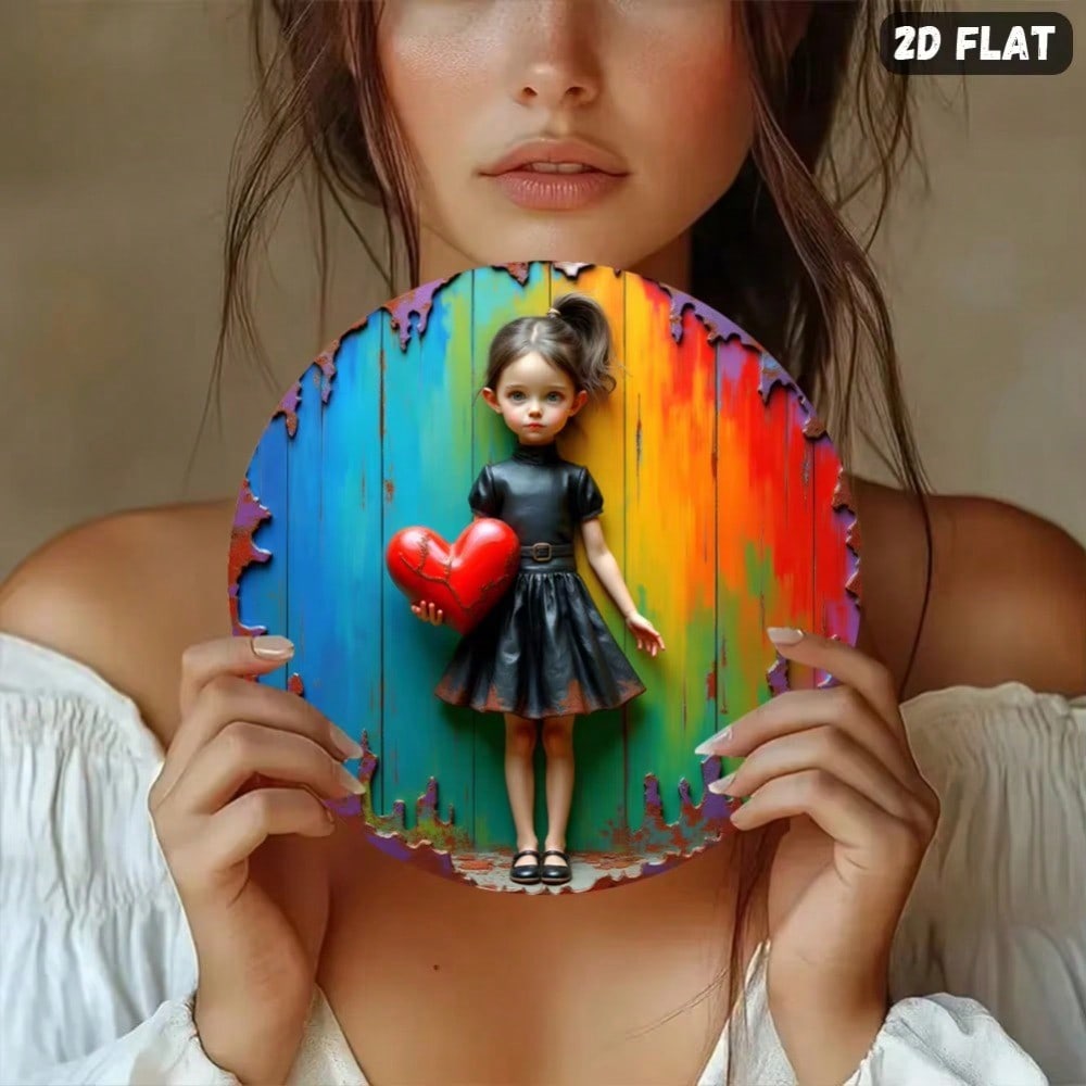 لوحة جدارية معدنية على شكل قلب - مراجعة Home Decor Brand وسعره