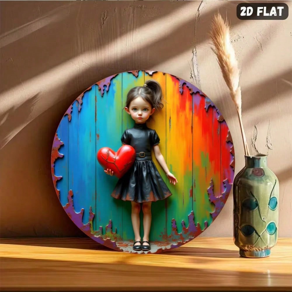 لوحة جدارية معدنية على شكل قلب - مراجعة Home Decor Brand وسعره