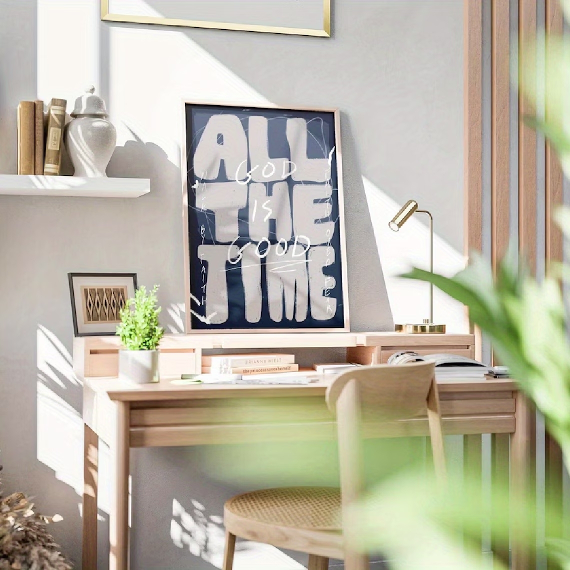 لوحة فنية جدارية مسيحية ملهمة  - مراجعة Home Decor Nepal وسعره