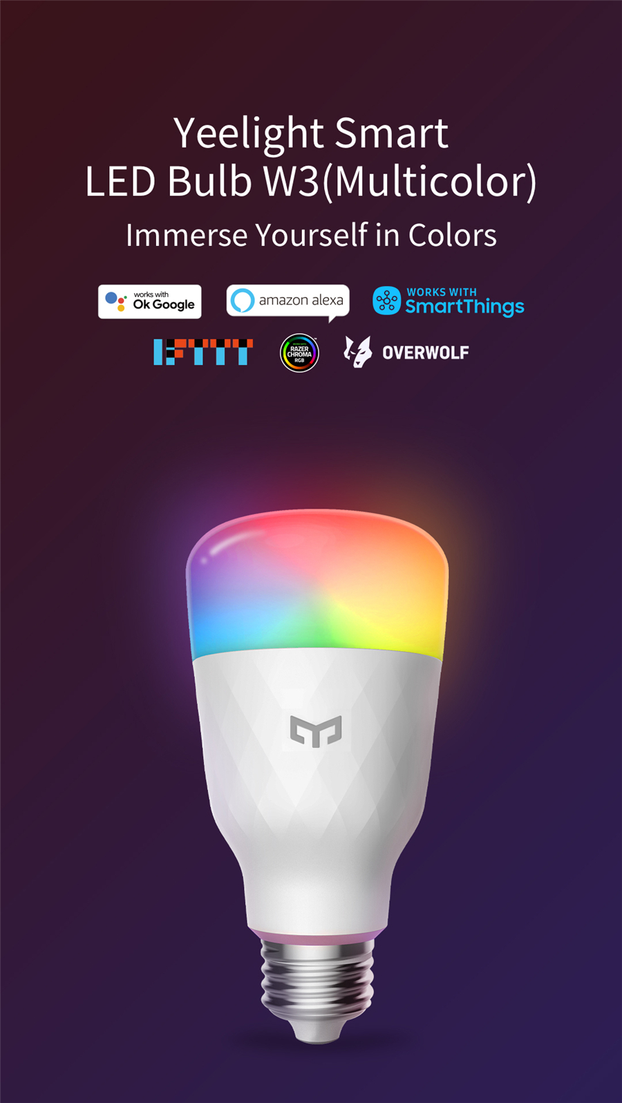 Yeelight لمبة LED ذكية W3 E26  - مراجعة Yeelight Light Smart Bulb وسعره